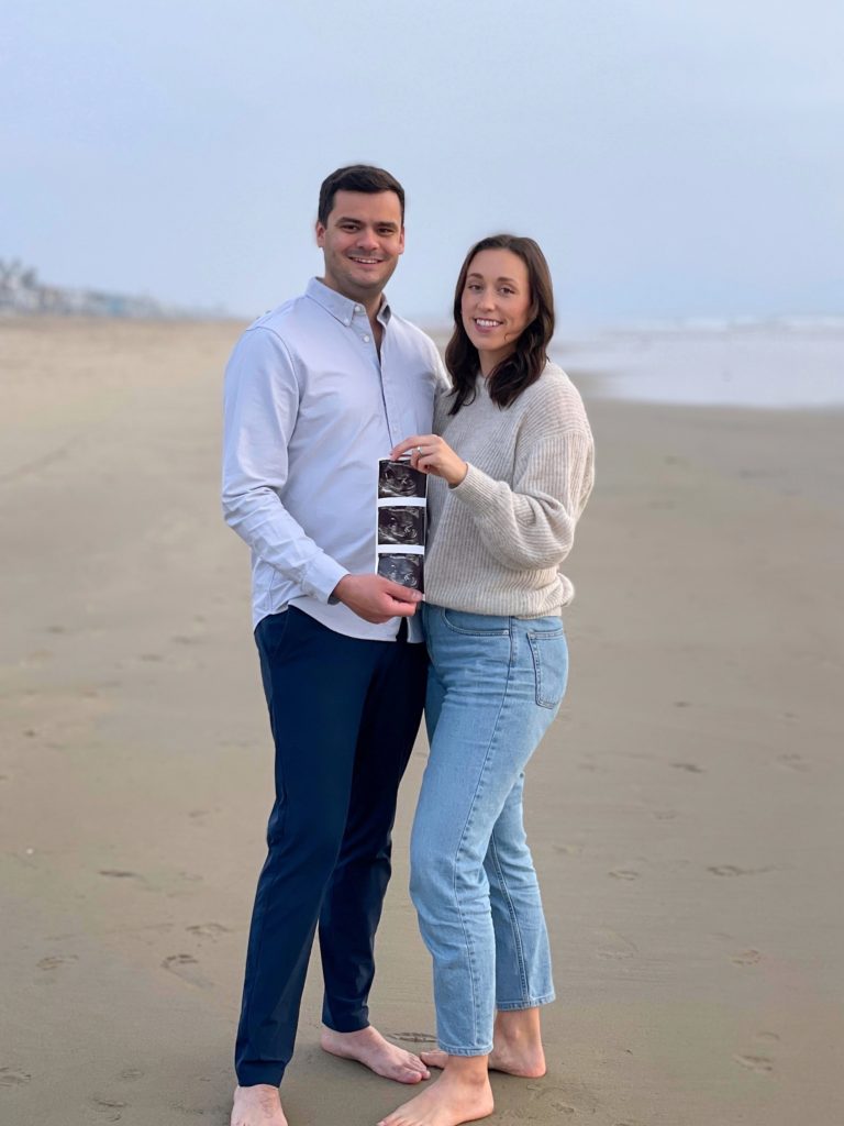 Jessica Lamoureux pregnancy announcement pregnant first baby bump los angeles